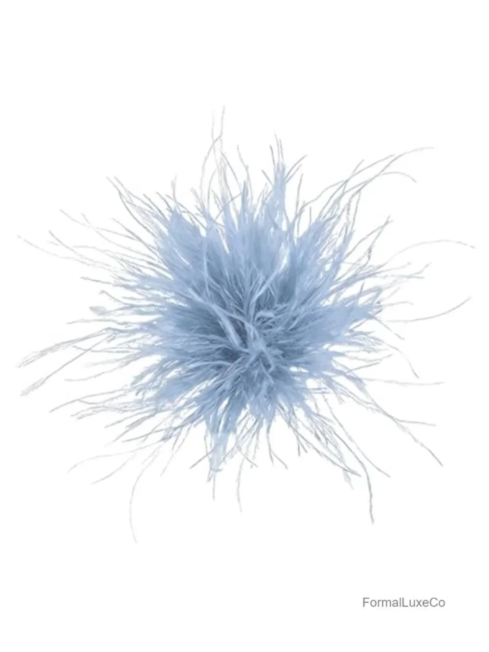 Oversized Feather Flower Brooch Pin, Elegant Floral Design for Suits Dresses